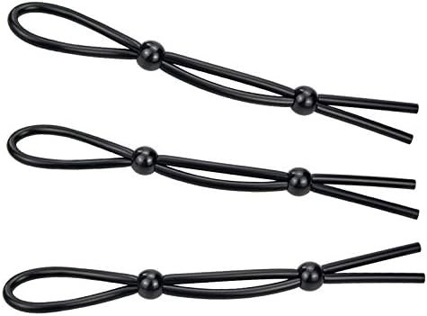 Adjustable Cock Ring Set, 3 Pcs Penis Ring With 2 Lock Loop Erection Enhancing Lasso Tie, Sex Toys For Men - Image 3