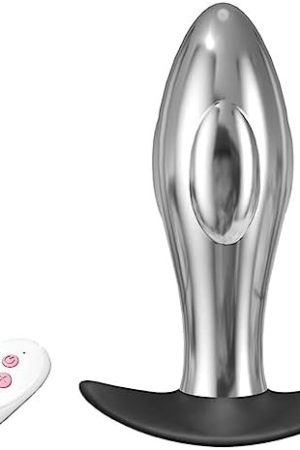 10 Modes Anal Vibrator With Remote, Recharge Metal Anal Plug Prostate Massager Adult Sex Toy For Men Women
