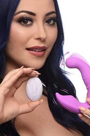 Inmi Come 4 Me 5X Come Hither Premium Silicone Pinpoint G Spot Vibe | Adult Sex Toy With 5 Modes + 5 Vibration Patterns For Women | Waterproof Clitoral G-Spot Stimulator, Purple