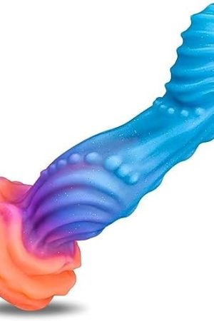 Fantasy Dragon Dildo Knot Monster Dildo With Strong Suction Cup, Realistic Dildo G Spot Anal Dildo Glow In The Dark Anal Plugs Anal Sex Toys, Flexible Silicone Anal Butt Plug For Women Men