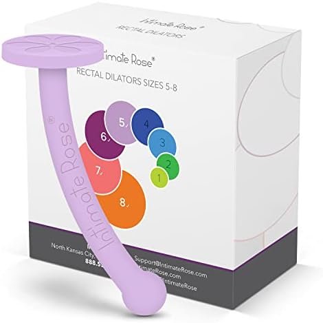 Save 10% On Intimate Rose 4-Pack Rectal Trainers - Size 5-8 & Dilator Handle For Women - For Use With Intimate Rose Dilators Bundle.