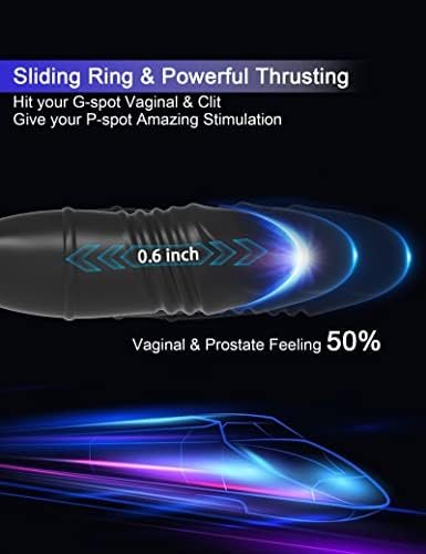 Butt Plug Anal Vibrator Anal Plug With Cock Ring Adult Sex Toys For Men Women And Couples Pleasure (Black-Ap27) - Image 2
