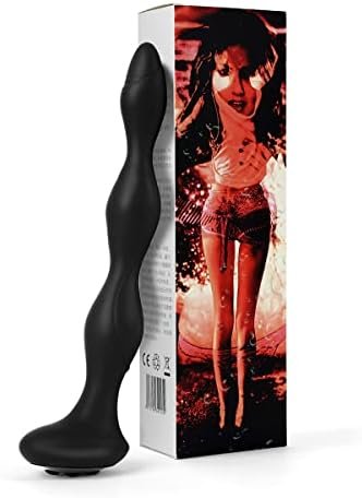 Domlust Prostate Massager Anal Beads Vibrator 5 Estim Shocking 10 Strong Vibrating Auto Heating For Men Women, 8.66 Inch Deep Insertion, Powerful Quiet 360° Bendable Magnetic Charging