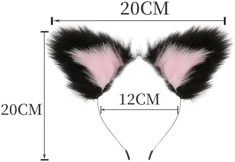 Anal Plug Butt Plug, 2Pcs/Set Sex Fox Tail Anales Plug Toys Butt Plugs With Cat Ears Headband Anal Sex Toys For Women Man Beginners Adult Couples Bondage, Black - Image 3