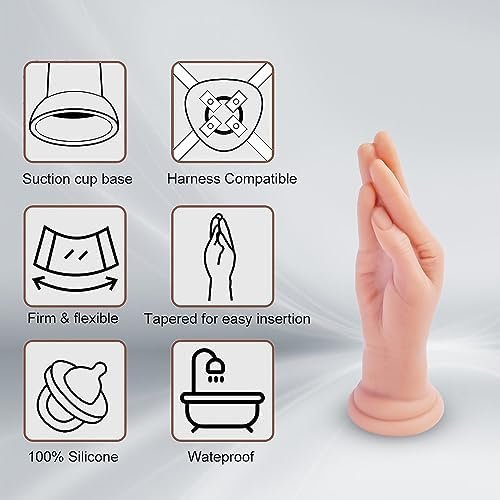 Realistic Hand Dildo: Small 6.5-Inch Silicone Fist Dildo With Strong Suction Cup - Perfect For Vaginal Or Anal Fisting Beginner Friendly Cute Monster Dildo For Masturbation - Image 2