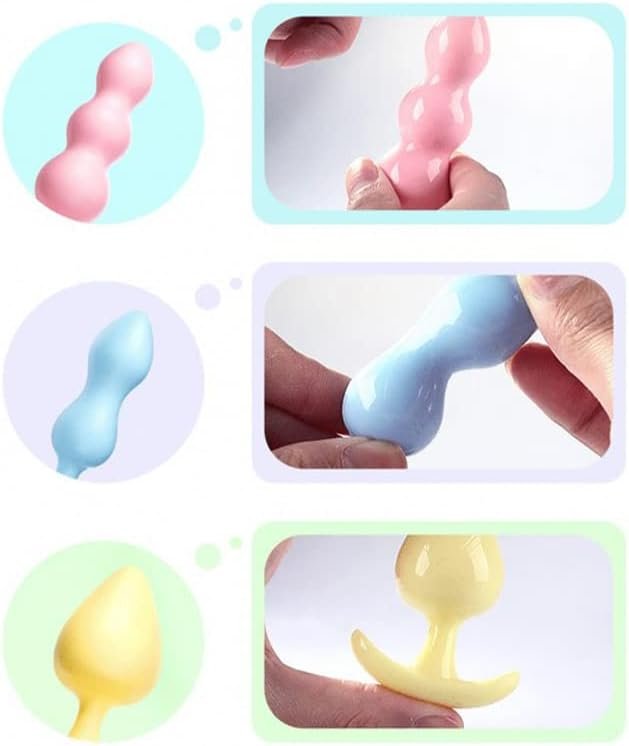 Anal Butt Plug 3 Packed Soft Butt Toy Small Anal Trainer G Spot Stimulator For Women,Beginner Training Set Sex Toy For Adults Couples Sex Game - Image 2