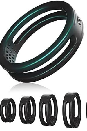 Silicone Cock Ring Kit 6 Pcs Penis Delay Ring With Double Hollow Design Erection Enhancement Sex Toys With Internal Anti-Slip Bumps For Men Delay Ejaculation