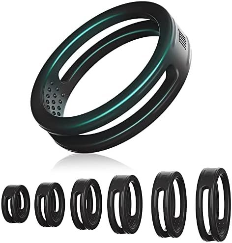 Silicone Cock Ring Kit 6 Pcs Penis Delay Ring With Double Hollow Design Erection Enhancement Sex Toys With Internal Anti-Slip Bumps For Men Delay Ejaculation