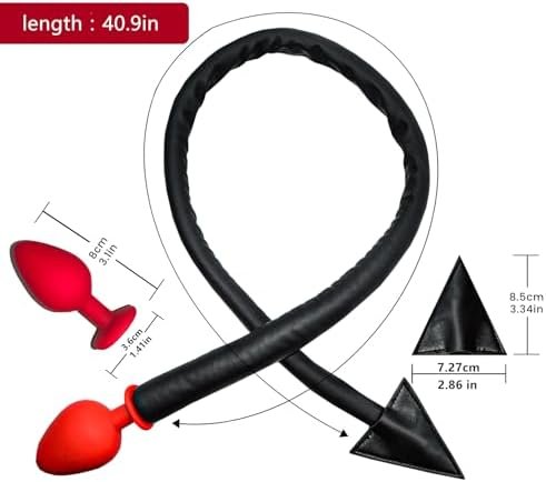 Silicone Butt Plugs With Devil Tail Cosplay Anal Plug Anal Tail Sex Toys Smooth Long Anal Butt Plug Anal Trainer Toys Sexy Role Play Buttplug Anal Toys Anal Sex Trainer Ylmxhfc - Image 3