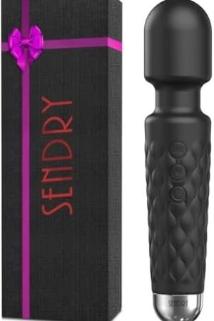 Female Vibrator, G-Spot & Sex Toy, 20 Modes & 8 Speeds Wand Massager, Quiet, Waterproof, Usb Rechargeable Vibrator, Hand-Held Cordless Sex Toys Vibrator For Her Pleasure, Female Adult Toy (Black)