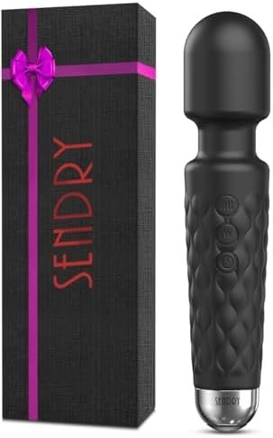 Female Vibrator, G-Spot & Sex Toy, 20 Modes & 8 Speeds Wand Massager, Quiet, Waterproof, Usb Rechargeable Vibrator, Hand-Held Cordless Sex Toys Vibrator For Her Pleasure, Female Adult Toy (Black)