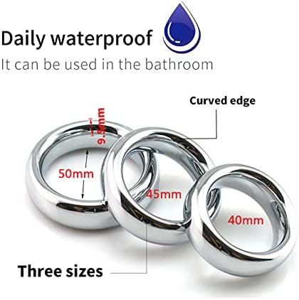 Kutocesy Metal Cock Ring For Men Erection Sex Penis Ring For Prolonged Extender Longer Large Penis Muscle Training Best Cock Rings Couples - Image 2