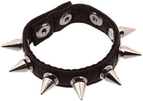 Lovesex Spiked Leather Cock Ring Penis Band Black