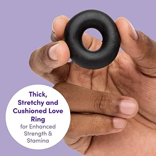 Lovehoney Doughnut Cock Ring - Ultra Thick Stretchy Penis Ring - Snug & Comfortable - Waterproof - Clear - Image 2