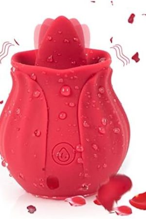 Rose Toy For Woman, Clitoral Nipple Stimulator-G Spot Vibrator With 10 Sucking Modes, Vibrating Personal Massager Rose Vibrator Sex Toys For Female Couples Adult Sex Toys & Games