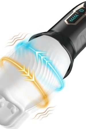 Sex Toys For Men Automatic Male Masturbator, Male Sex Toys Masturbators Cup With 5 Two-Way Rotating & 10 Vibrating Modes, Adult Toys Electric Pocket Pussy Male Stroker Blowjobsex Machine For Men