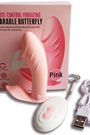 Remote Control 7 Powerful Vibrations Dildo,Pink Wearable Vibrator Dildo,Clitoral G Spot Vibrator,Rechargeable Waterproof Adult Toys For Women