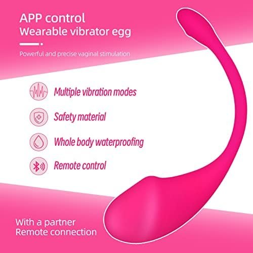 Bullet Vibrator, Wearable Panty G-Spot Vibrator Dildo With App Control- Kegel Pelvic Floor Trainer - 9 Models, Mini Egg Style Vibrator, Anal Massager Adult Sex Toys For Female Men And Couple Pleasure - Image 2