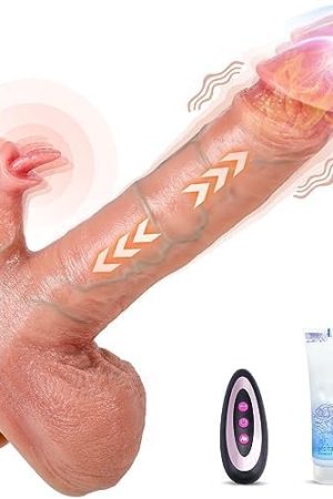 Sex Toys Thrusting Dildo Vibrator - 8.5" Realistic Dildo Adult Toys With Heating & Remote Control, Clit Stimulator G-Spot Strapless Anal Dildo With Strong Suction Cup, Adult Anal Sex Toys For Women