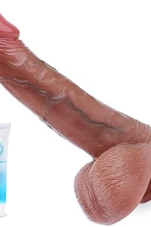 8.5'' Realistic Dildos Feels Like Skin, Soft Liquid Silicone Dildo With Strong Suction Cup For Hands-Free Play, Anal Dildo For Men Lifelike Fake Penis For G Spot Stimulation Adult Sex Toys For Women