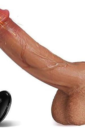 Thrusting Dildo Vibrator Sex Toys With 5 Thrusting 8 Vibrations Modes, 9 Inch Vibrating Dildos For Women Clit G Spot Anal Play,Adult Sex Toy With Strong Suction Cup For Women Men Couple Pleasure