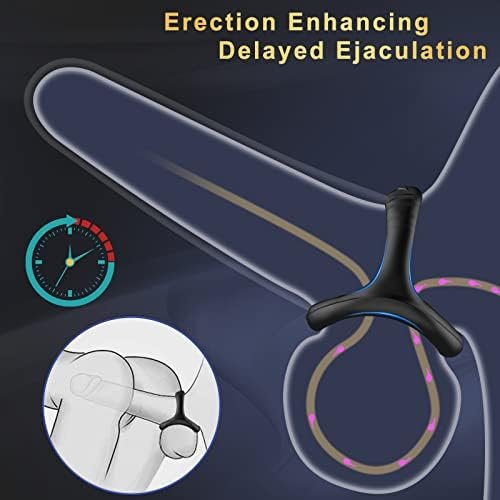Silicone Penis Ring For Male Erection Enhancing, Abrann Cock Rings Longer Lasting Sex Toys For Men Or Couple Adult Toys & Games - With Sex Dice - Image 2