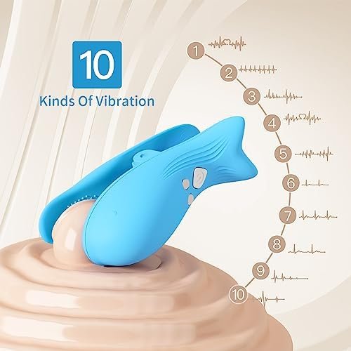 Jesakmie 10-Mode Nipple Clamp Vibrators Breast Clips Electric Nipple Stimulator With Remote Control Adult Toys For Women (Blue) - Image 2