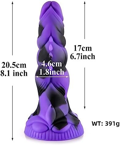 Shkanla Realistic Monster Silicone Dildo, 8.1 Inch Anal Dildo With Strong Suction Cup For Hands-Free Play, Anal Plug Prostate Massager Adult Sex Toys For Men & Women - Image 2