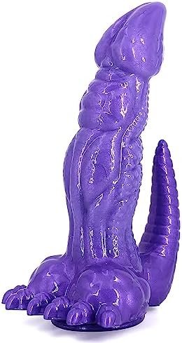 7.2Inch Realistic Dragon Dildo Exotic Thick Double Ended Monster Dildo, Colorful Silicone Animal Dildo Anal Plug Toys For Beginners Women And Men Coulpes