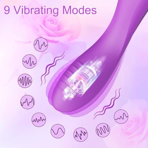 G Spot Vibrator For Women: Clitoral Sex Stimulator With 9 Vibration Modes, Finger Shaped Wand Massager For Vagina Nipple And Anal Stimulation, High Frequency Clits Vibrators Adult Sex Toys - Image 2