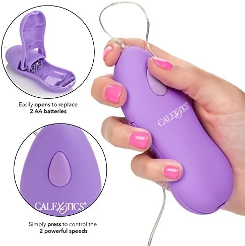 Calexotics Whisper Micro-Heated Bullet, Purple - Image 2