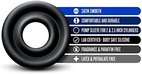 Blush Performance Advanced Universal Silicone Pump Sleeve - Medium For 2" To 2.5" Cylinders - Comfortable And Durable - Maximum Seal For Optimal Pump - Male Enhancement Sex Toy Accessory For Men - Image 2