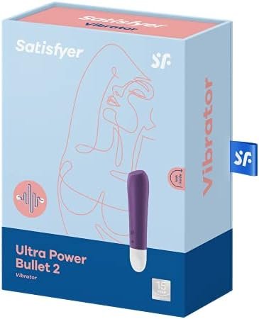 Satisfyer Ultra Power Bullet 2 Mini Bullet Vibrator - Clitoral Stimulator, Personal Massager, Wide Beveled Tip - Portable, Waterproof, Rechargeable, 10.5Cm (Violet) - Image 3