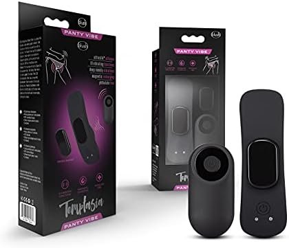 Temptasia Remote Control Wearable Panty Vibe - Attach To Your Panties Magnetically - Secret Naughty Foreplay In Public With Your Partner - 10 Vibration Mode Waterproof Rechargeable Vibrator For Women