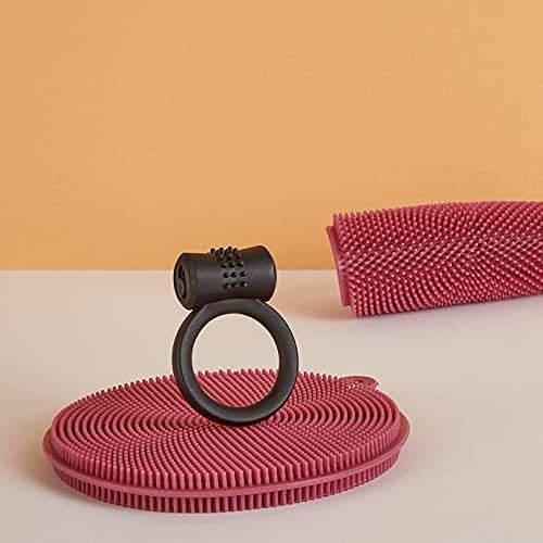 Eis Nubbed Vibrating Cock Ring - Vibrating Penis Ring With Clitoris Stimulator - Vibration Silicone Ring For Longer, Harder Erections, Battery Operated - Image 2