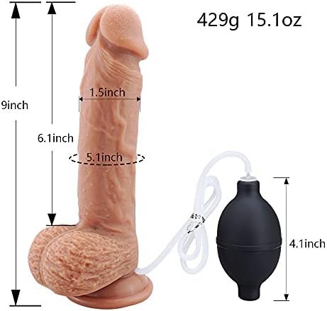 Silicone Realistic Ejaculating Dildo For Women, Lifelike Squirting Dildo, 9 Inch Realistic Squirting Penis With Strong Suction Cup, Dildo For Women Female - Image 2