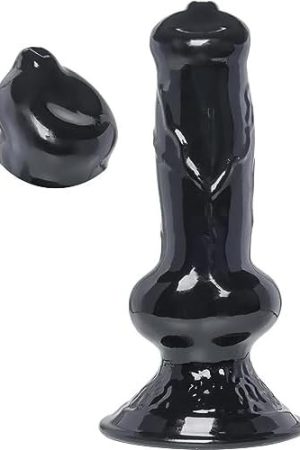 Realistic Wolf Dildo Suction Toy: 8.8 Inch Black Big Dog Dildo With Hands-Free Suction Anal Fantasy Thick Toy For Beginners, Men, Women, And Couples