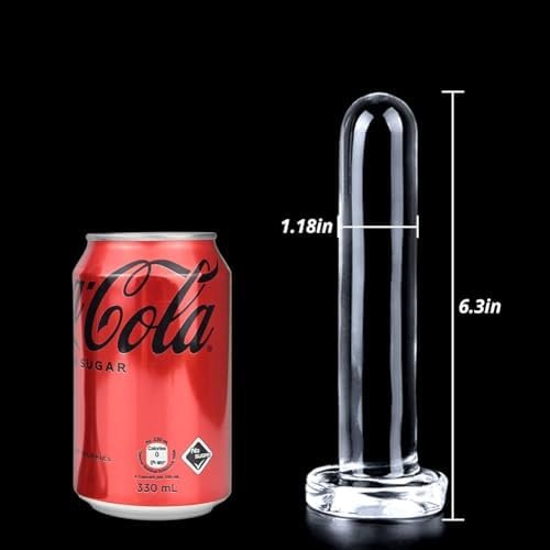Romi Anal Dildo Butt Plug With Strong Suction Cup Anus Dilator Prostate Massager G-Spot Stimulation Anal Sex Toys For Male Female Masturbation Transparent Tpe (L) - Image 2