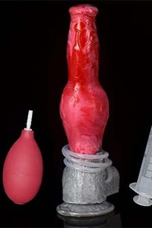 Realistic Ejaculating Dildo Squirting Dildos With Suction Cup 10Inches Silicone Wolf Dildo Adult Sex Toy For Women Couple