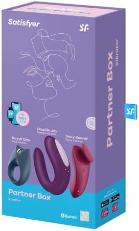Satisfyer Partner Box 3 - Includes Double Joy Couple'S Vibrator, Royal One Cock Ring And Sexy Secret Panty Vibrator - Compatible With Free Satisfyer App, Waterproof, Rechargeable Multicolor - Image 3