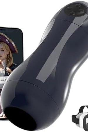 Automatic Male Masturbator With App Control, Electric Pocket Pussy Male Stroker With Vr Goggles & Ai & Av & X-Games, Male Sex Toys With Automatic Vibration Or Suction For Men