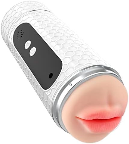 Automatic Male Masturbator,2 In 1 Mouth And Pussy Double Experience Male Masturbators Cup With 12 Thrusting & Rotating Modes For Penis Stimulation With 3D Realistic Textured
