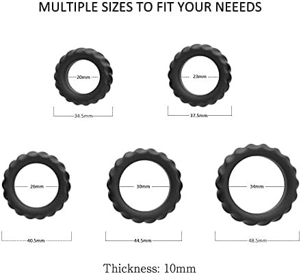 Silicone Penis Rings For Erection Enhancing - Adorime Premium Training Cock Ring For Men’S Sexual Life And Stamina Prolonging, Male Sex Toys For Couples (5 Rings Set) - Image 3