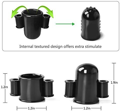 Dual Penis Head Vibrator Glans Massager, Cob Vibrating Penis Head Teaser Male Masturbator Multi-Speed Bullet Vibrators Sex Toys For Couples - Image 3