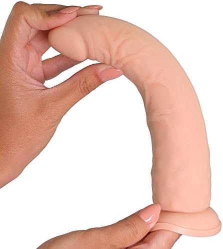 Silicone Realistic Dildo - Veined Shaft With Suction Cup Base For Hands Free Or Strap On Sex - Image 2