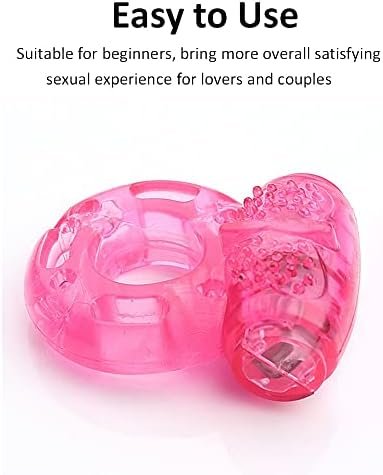 2 Pcs Vibrating Penis Ring Cock Ring Vibrator Clitoral Stimulator Penis Erect Erection Enhance Sex Product Adult Erotic Sex Toys For Men Delay Ejaculation - Image 3