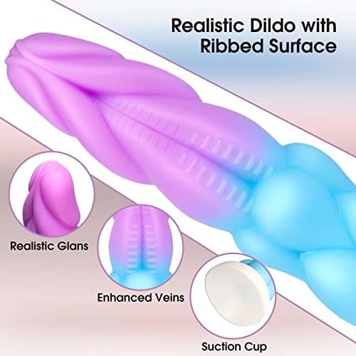 Realistic Monster Dildo For Women: 8.5" Big Huge Anal Dildo With Strong Suction Cup For Hands-Free Play, Liquid Silicone G Spot Dragon Dildo Prostate Massager Adult Sex Toys For Women, Men - Image 3