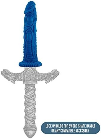 Blush The Realm Draken Silicone Dragon Dildo, Lock On Attachment Compatible, Sex Toy For Women, Sex Toy For Adults, Blue - Image 3