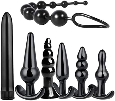 Butt Plug Trainer Kit For Comfortable Long-Term Wear, Pack Of 7 Silicone Anal Plug Training Set With Flared Base Prostate Sex Toys For Advanced Users