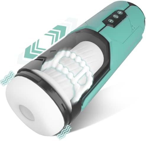 Automatic Male Masturbator, Laeflaek Male Masturbator Cup With 7 Thrusting Vibrating Modes, Pocket Pussy Stroker With Massage Beads & Ribbed Sleeve, Blowjob Simulator Adult Male Sex Toys For Men